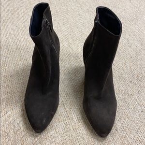 Suede Prada ankle boots in Brown